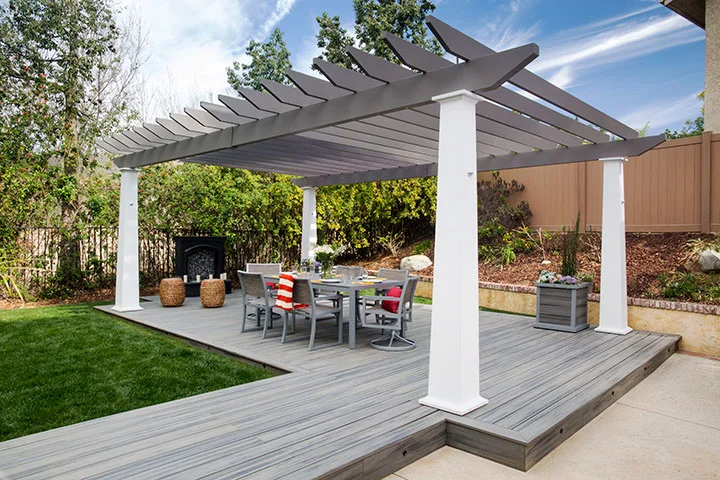 Featured image for “What are the Advantages of a Pergola Compared to a Trellis or an Arbor?”There are a variety of landscaping structures to choose from, and each can enhance a design in different ways. The most common structures to decide between are a pergola, a trellis or an arbor.12896:full