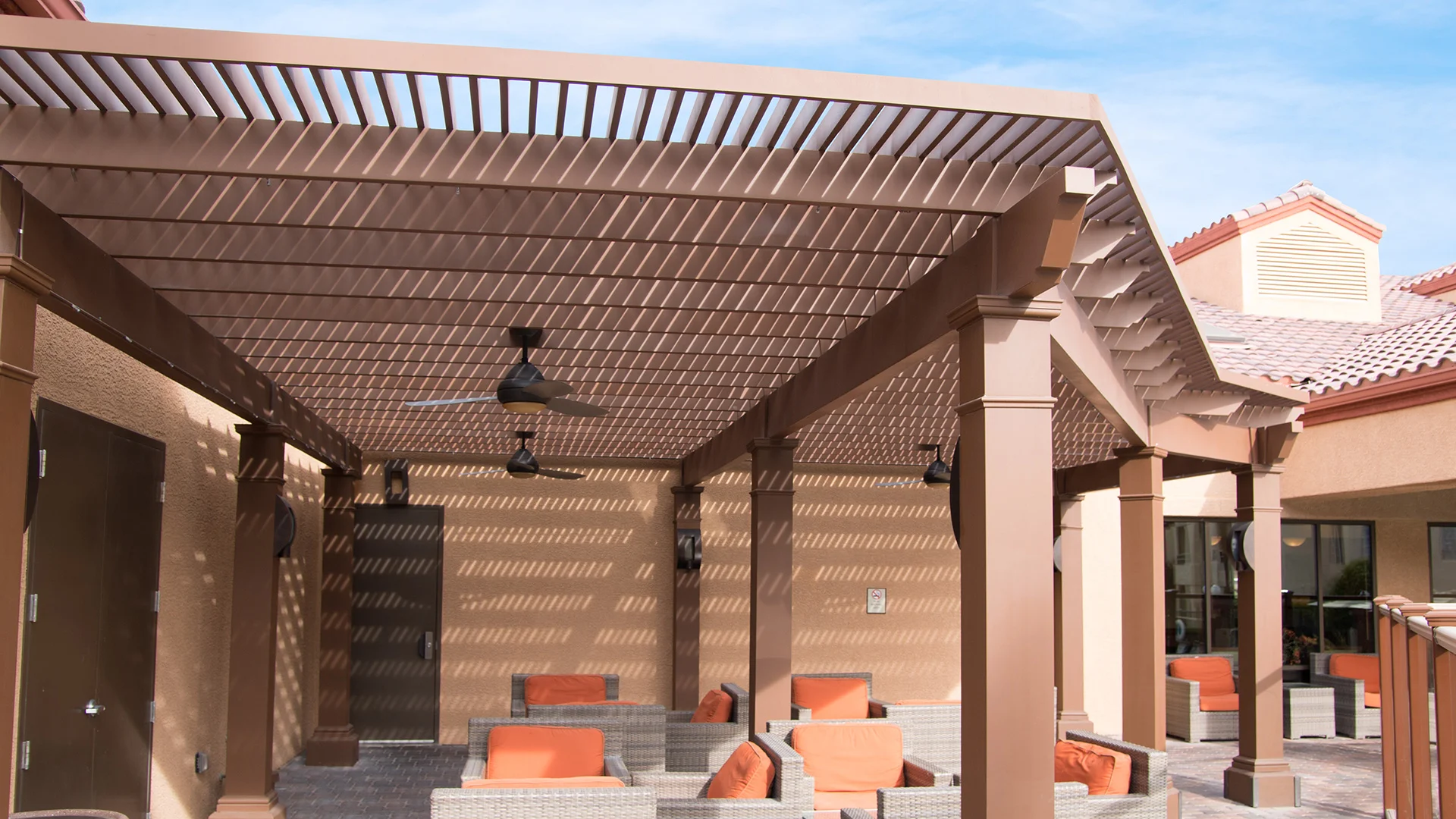 Holiday Inn Resort: Custom Trex Pergola Kit in Las Vegas Nevada