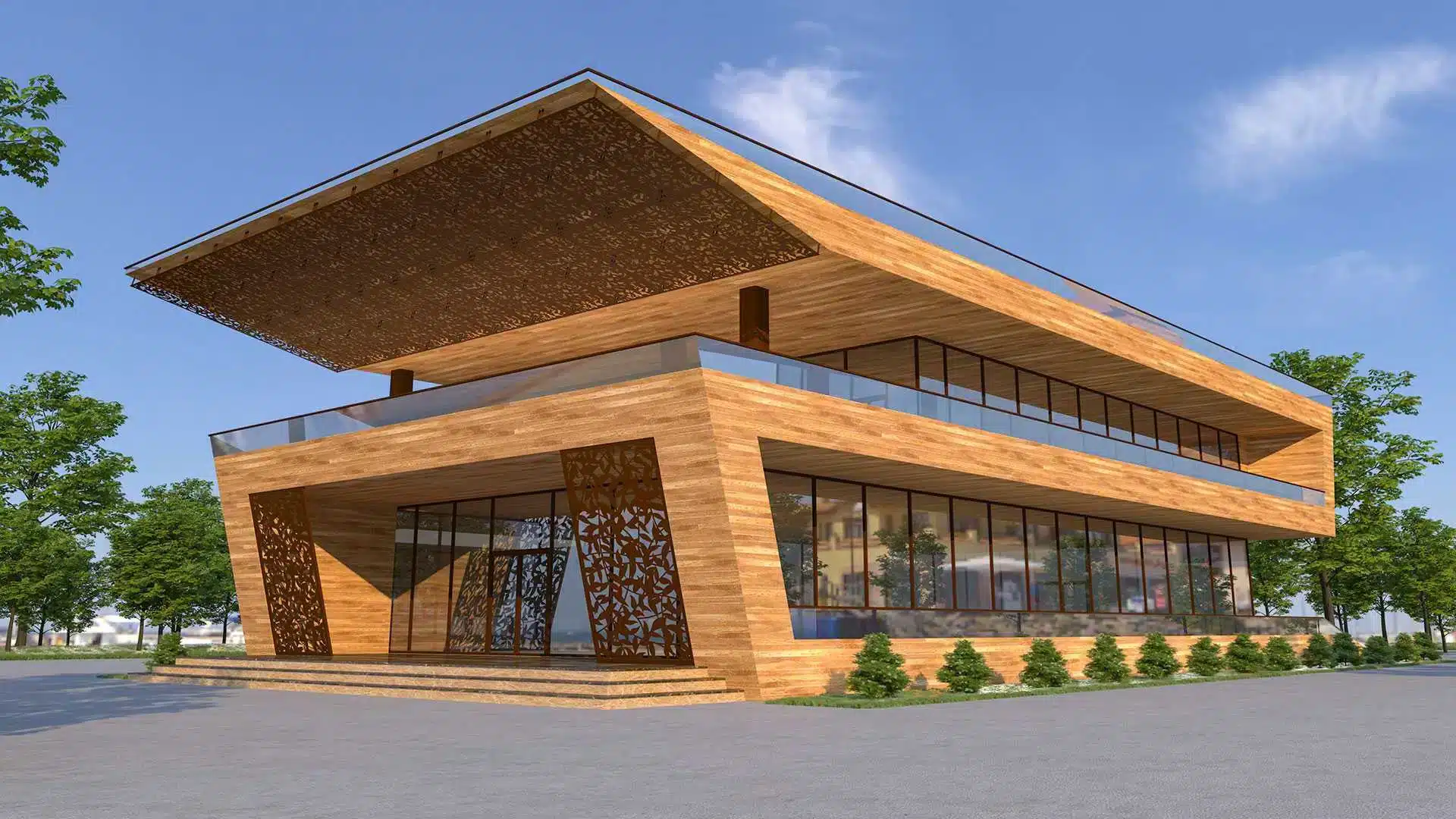 Rendering of Veil Metal Cladding.