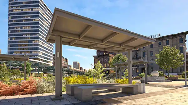 umbra metal canopy structureworks