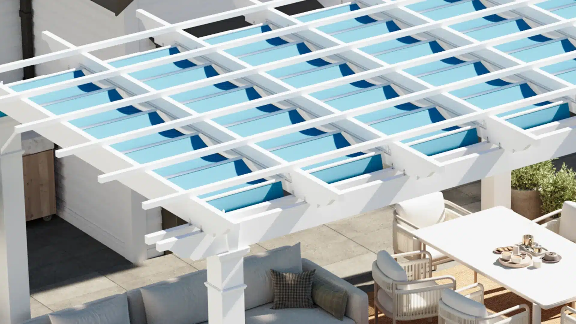 Windsor Fiberglass Pergola Details View